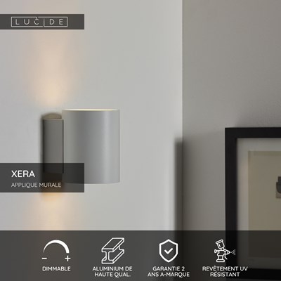 Lucide XERA - Applique murale - Ø 8 cm - 1xG9 - Blanc